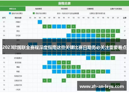 2023欧国联全赛程深度指南这些关键比赛日期务必关注重要看点